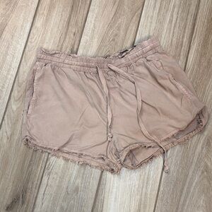 Cloth & Stone Light Brown Athletic Shorts